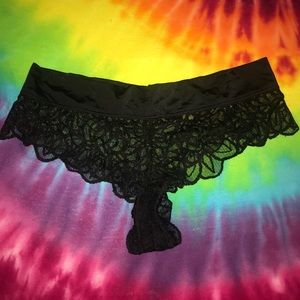 PINK black lace underwear